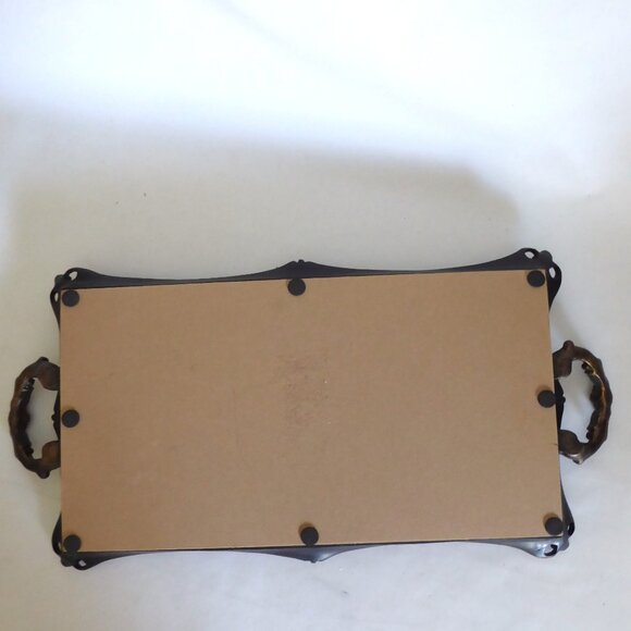 NEW 22” GOTHIC VANITY MIRRORED TRAY WITH HANDLES - Picture 13 of 15